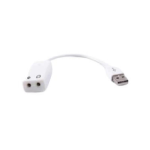 Raspberry Pi USB Ses Kart Modülü (Mikrofon ve Kulaklık Girişi)