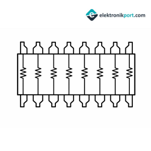 51R Entegre Tipi Sıra Direnç DIP-16 Bourns Resistors