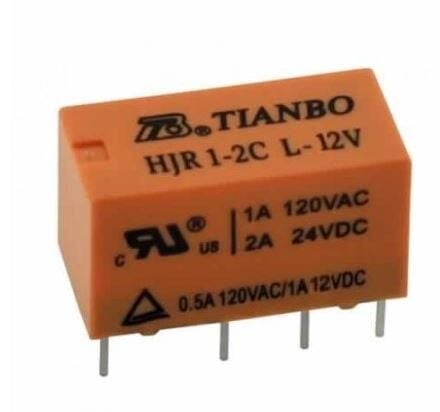 12V Tianbo Telekom Röle (12V 2A) - HJR1-2C-L-12VDC