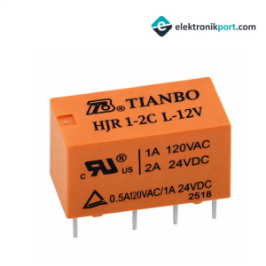 12V Tianbo Telekom Röle (12V 2A) - HJR1-2C-L-12VDC
