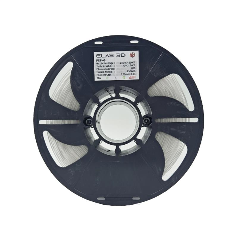 ELAS PET-G Filament - Şeffaf 1,75mm 1kg