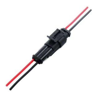 Kablolu 2-Pin Su Geçirmez Konnektör Takımı