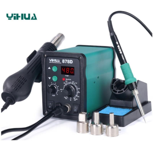 Yihua 878D 740W Sıcak Hava Üflemeli Dijital Havya İstasyonu