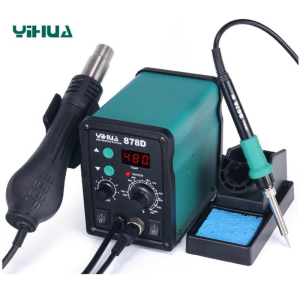 Yihua 878D 740W Sıcak Hava Üflemeli Dijital Havya İstasyonu