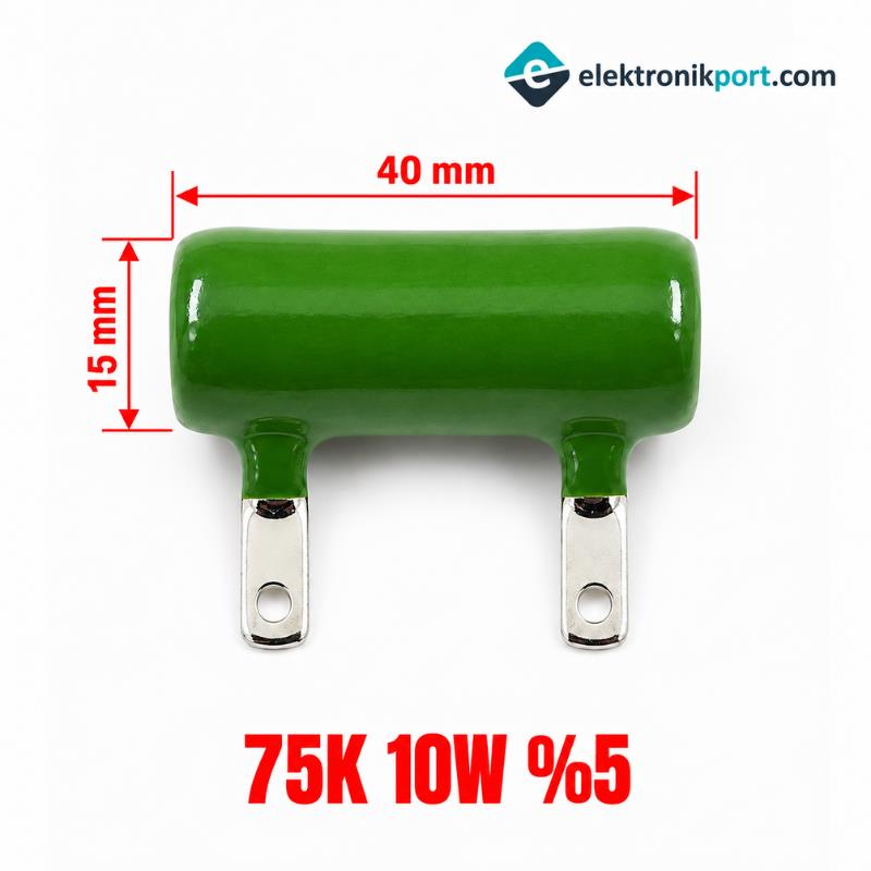75K 10W %5 Tolerans Tel Sarımlı Güç Direnci