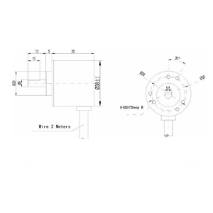 Artımlı Optik Döner Enkoder - 400 Darbe 5-24V/DC