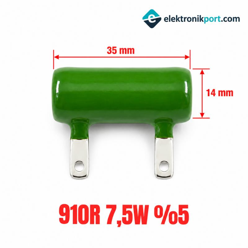 910R 7,5W %5 Tolerans Tel Sarımlı Güç Direnci
