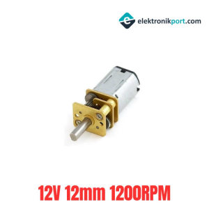 N20 Redüktörlü Mikro DC Motor 12V 12mm 1200 RPM