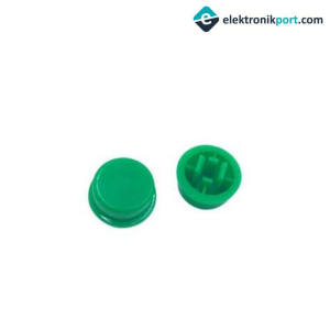 6x6 Yeşil Yuvarlak Buton Kapağı