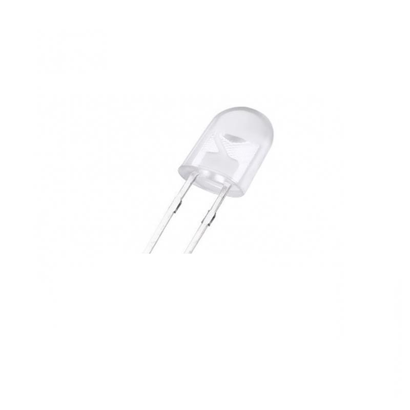 5mm Beyaz Şeffaf Led 100 Adet (Pcb Tip Kısa Bacak)