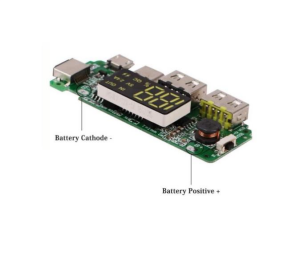Çift USB 5V 2,4A Ledli Micro Type-C Powerbank Modülü