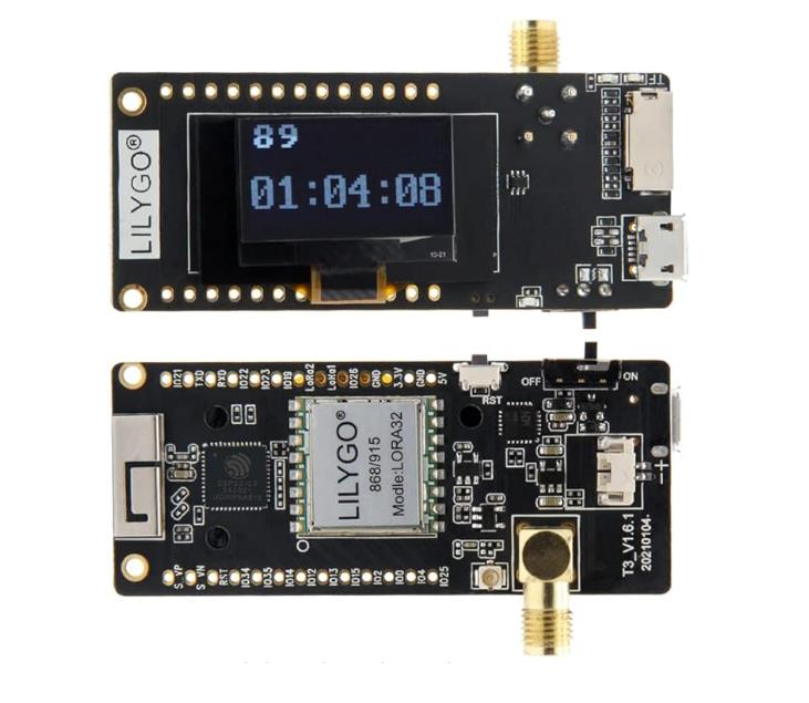LILYGO Lora32 868Mhz OLED 0.96 inç SD Kart WiFi BLE Geliştirme Kartı ESP-32 SX1276
