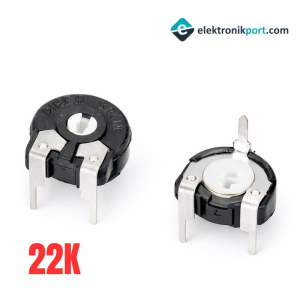 22K Yatık Trimpot Siyah