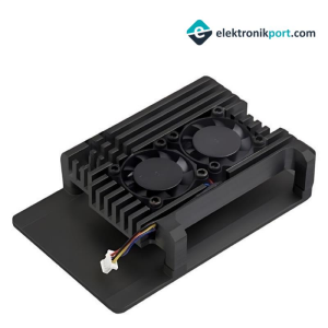 Raspberry Pi 5 Çift Fanlı Alüminyum Kasa Soğutucu