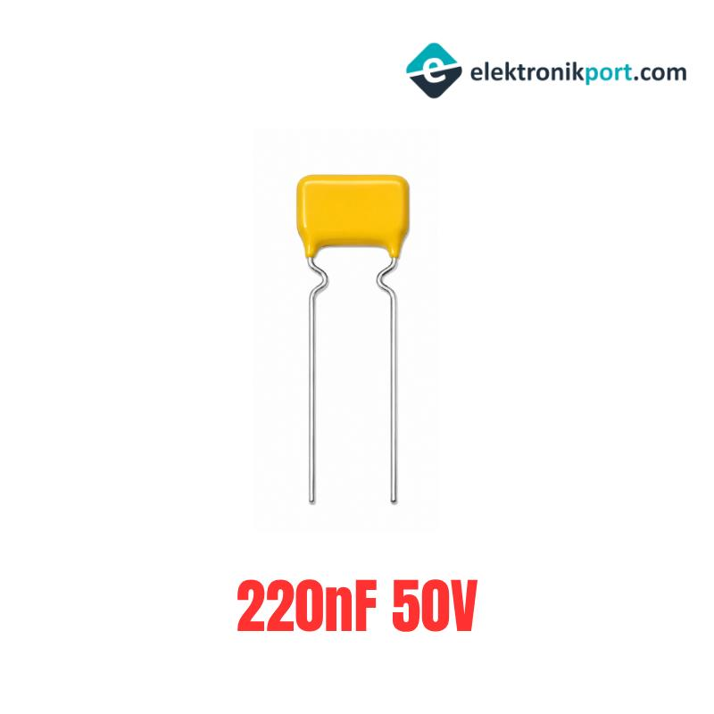 220nF 50V Polyester Film Kondansatör