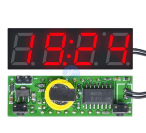 DS3231 Dijital Saat + Termometre + Voltmetre Modülü