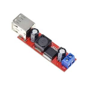 LM2596 3A Çift USB Çıkışlı Voltaj Düşürücü Regülatör Kartı - Step Down