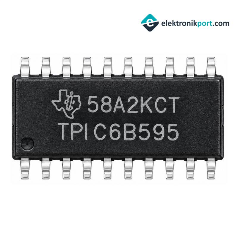 TPIC6B595 SOIC-20 SMD 8-Bit Shift Register Entegresi