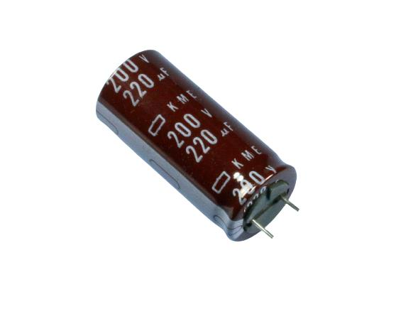220uF 200V Elektrolitik Kondansatör 18mm, 40mm