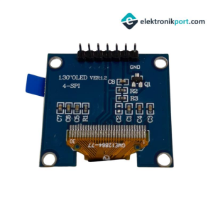 1,3 inch 128x64 7 Pin Beyaz Oled Ekran Modülü White