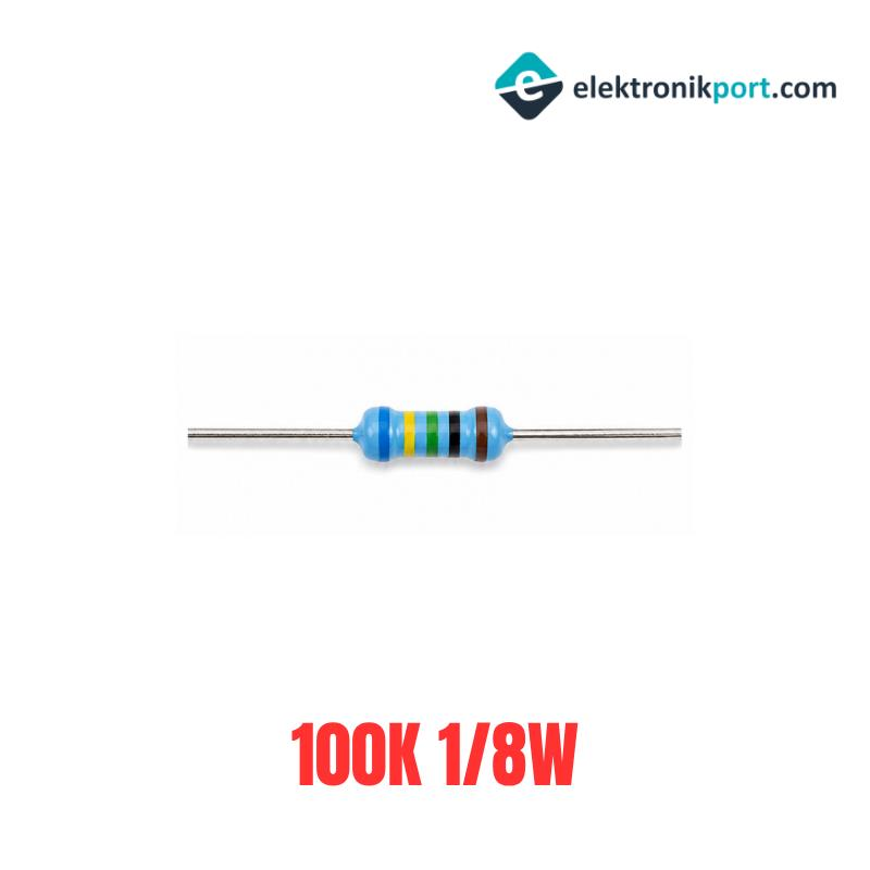 100K 1/8W Direnç - 100 Adet