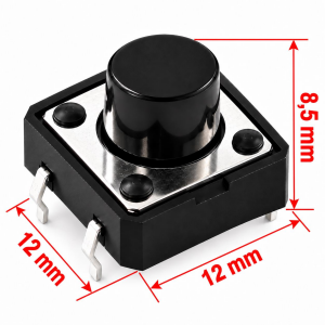12x12x8,5 mm Tach Buton (4 Bacak)