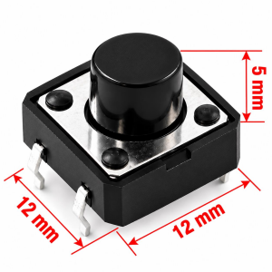 12x12x5 mm Tach Buton (4 Bacak)