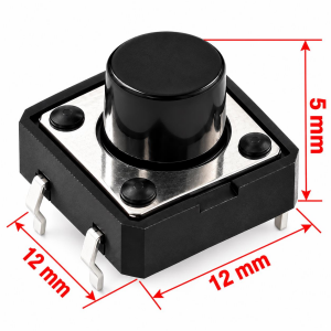 12x12x5 mm Tach Buton (4 Bacak)