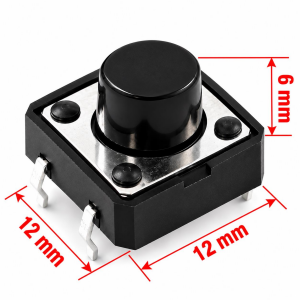 12x12x6 mm Tach Buton (4 Bacak)