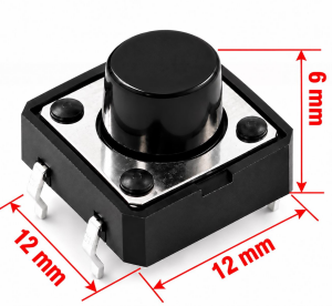 12x12x6 mm Tach Buton (4 Bacak)