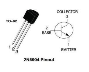2N3904  TO92 NPN Transistör