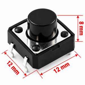 12x12x8 mm Tach Buton (4 Bacak)