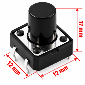 12x12x17 mm Tach Buton (4 Bacak)