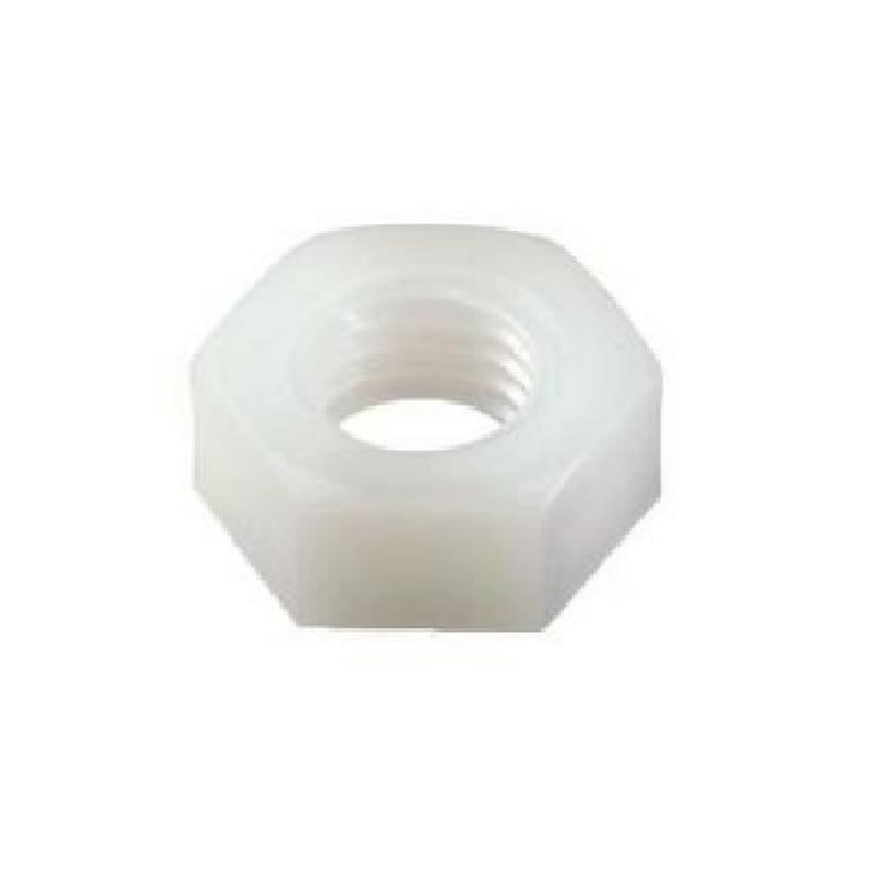 Plastik Düz Aralayıcı Somun M3 x 5mm Beyaz