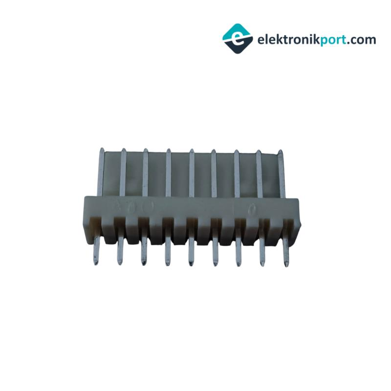 9 Pin Erkek 180' Soket Konnektör Gövdesi Krem