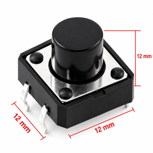 12x12x12mm Tach Buton (4 Bacak)