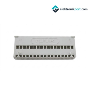 TUNİK 17 Pin Dişi Soket Konnektör Gövdesi Krem