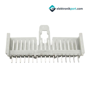 TUNİK 17 Pin Erkek 180' Soket Konnektör Gövdesi Krem