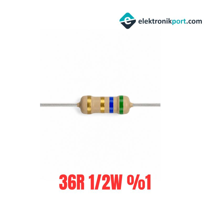 36R 1/2W %1 Tolerans Direnç