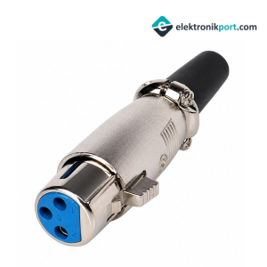 3 Pin Xlr Dişi Jack Fiş Metal Gövdeli