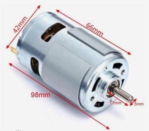 RS775 DC Motor Rulmanlı 12-36 Volt 16000 RPM Şarjlı Matkap – CNC Motoru