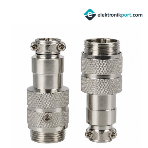 MAYK GX16 3 PİNLİ METAL ERKEK KONNEKTÖR (M16 - 16MM)
