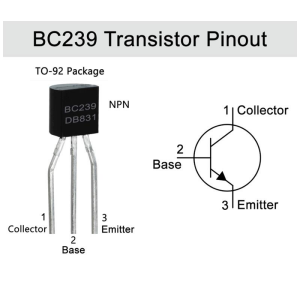 BC239 Transistör BJT NPN TO-92