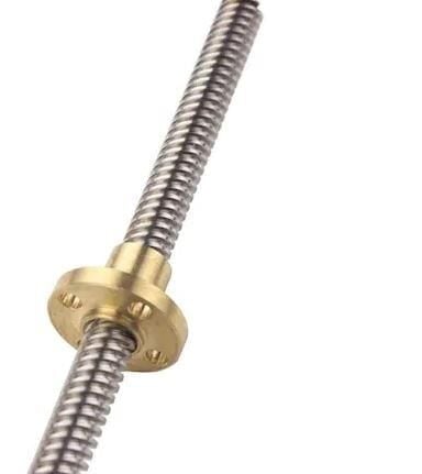 T8 8mm x 300mm Lead Screw 3D Yazıcı Trapez Vidalı Mil ve Somun Seti