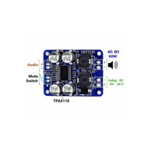 TPA3118 60W Dijital Ses Modülü - Amplifikatörü