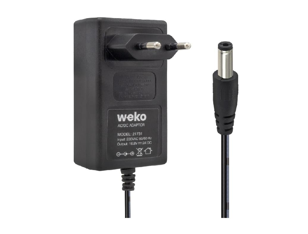 16,8V 2A Adaptör Kırmızı Yeşil Ledli DC Priz Tip