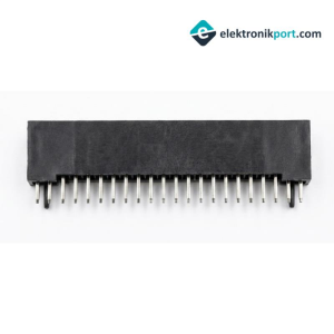 21 Pin Tek Sıra Dişi Header Soket 2,54mm PCB Tipi Siyah