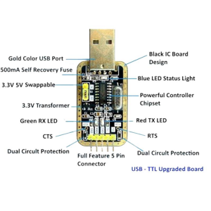 CH340G USB to RS232 TTL UART Çevirici Modül Seri Port Arduino