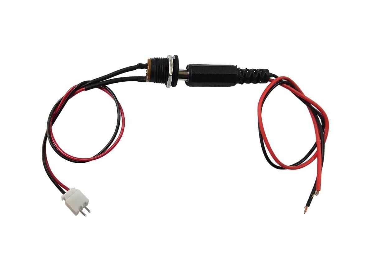 Power Konnektör Seti 2,5mm  Jst 2,54 Panel Tip Erkek - Dişi Kablolu - 20 + 20cm