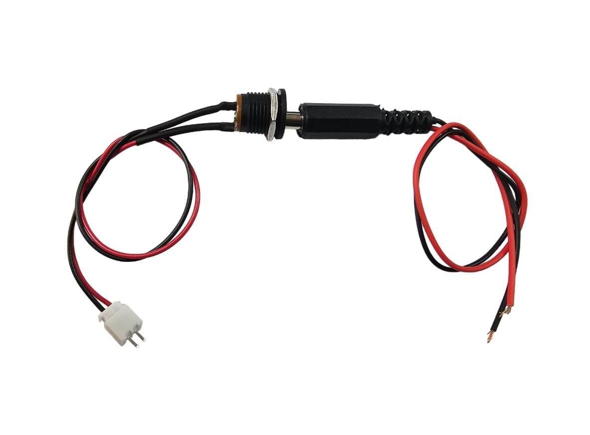 Power Konnektör Seti 2,5mm  Jst 2,54 Panel Tip Erkek - Dişi Kablolu - 20 + 20cm